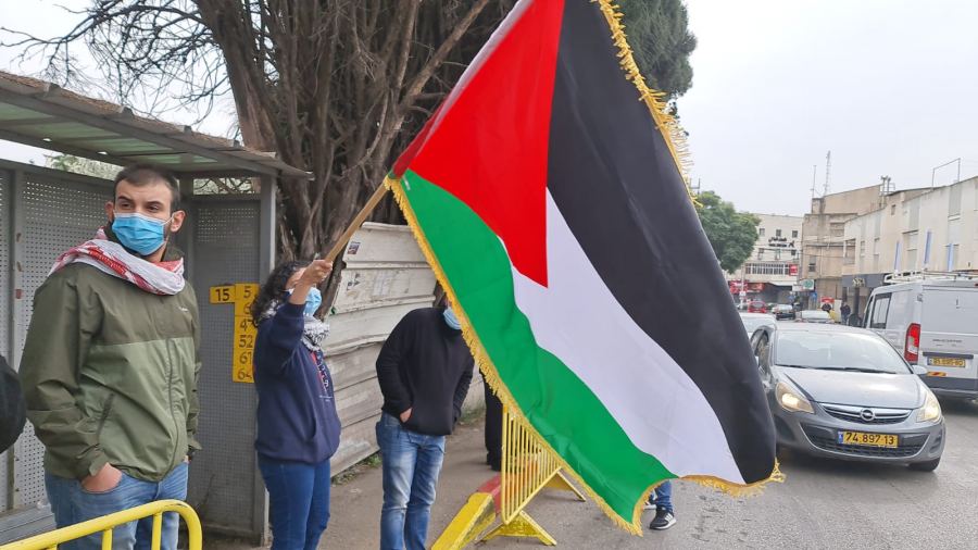 صور وفيديو : الشرطة تقمع المتظاهرين بالناصرة
